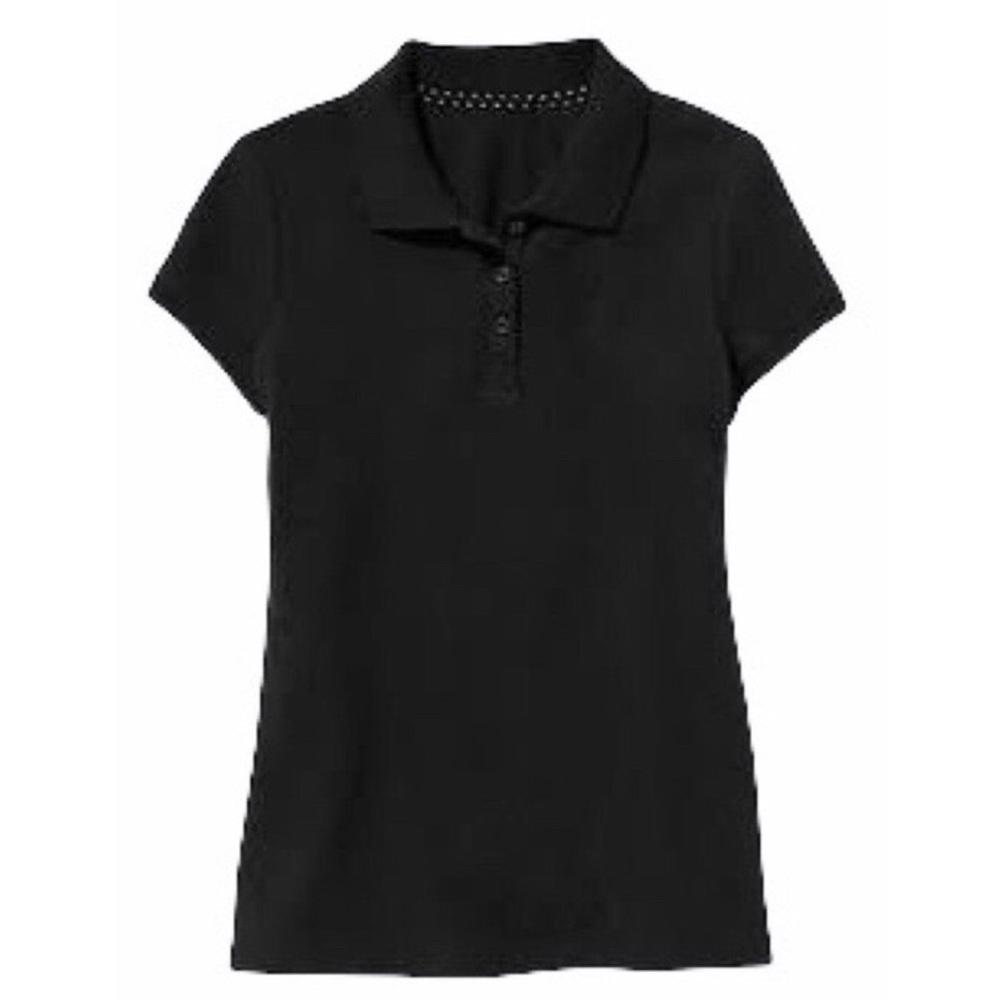 OLD NAVY Girl’s Short-Sleeve Pique Polo in Black